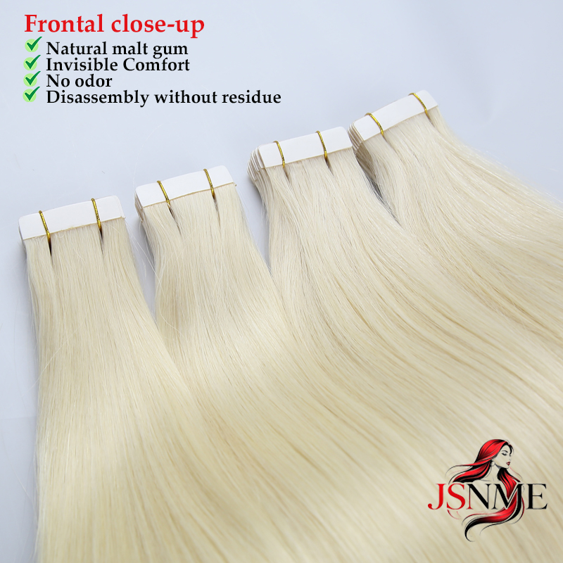JSNME Tape In Human Hair Exten - Invisible Tape In Extensions Real Hair 评论和价格