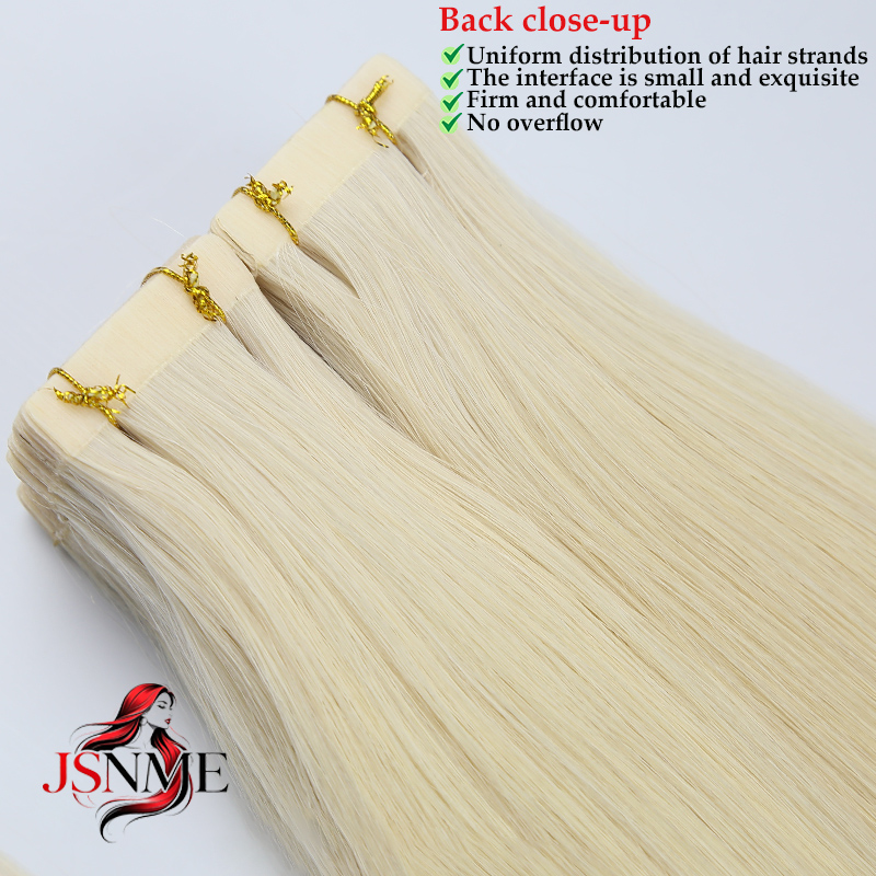 JSNME Tape In Human Hair Exten - Invisible Tape In Extensions Real Hair 评论和价格