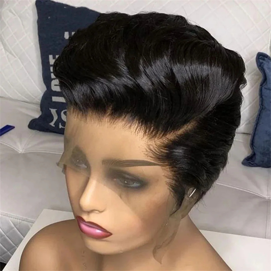 Pixie Cut Wigs Human Hair 100% - Short Pixie Cut Wig Human Hair Cheap 评论和价格